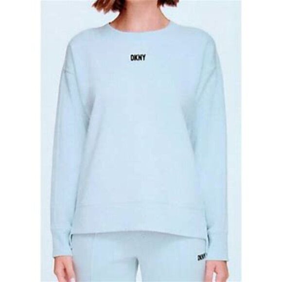 DKNY Women's Plus Size Comfort Crewneck Fleece Sweatshirt Top NWT XXL - Picture 6 of 11